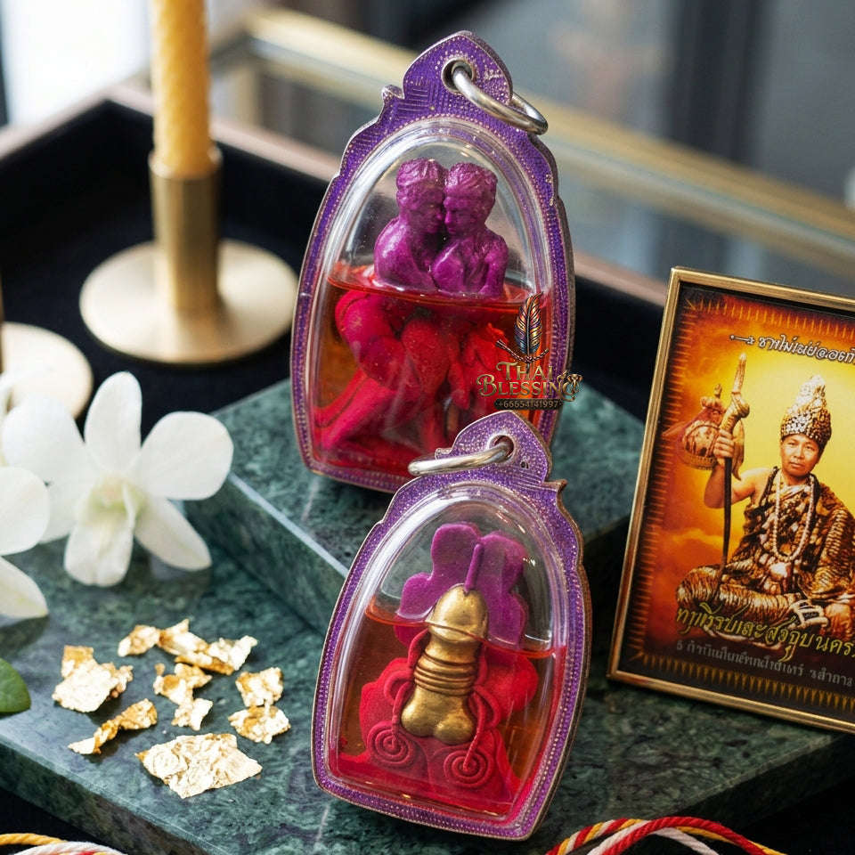 ✨ [The Sovereign of Universal Desire: Master-Oil Edition] Sacred "Inn Khu Saneh Yot Chai" (The Couple of Supreme Masculine Attraction) – Specialized Relic for Gay, Bisexual & Male-Seeking-Male Magnetism Thai Blessing Co By RURUECHA