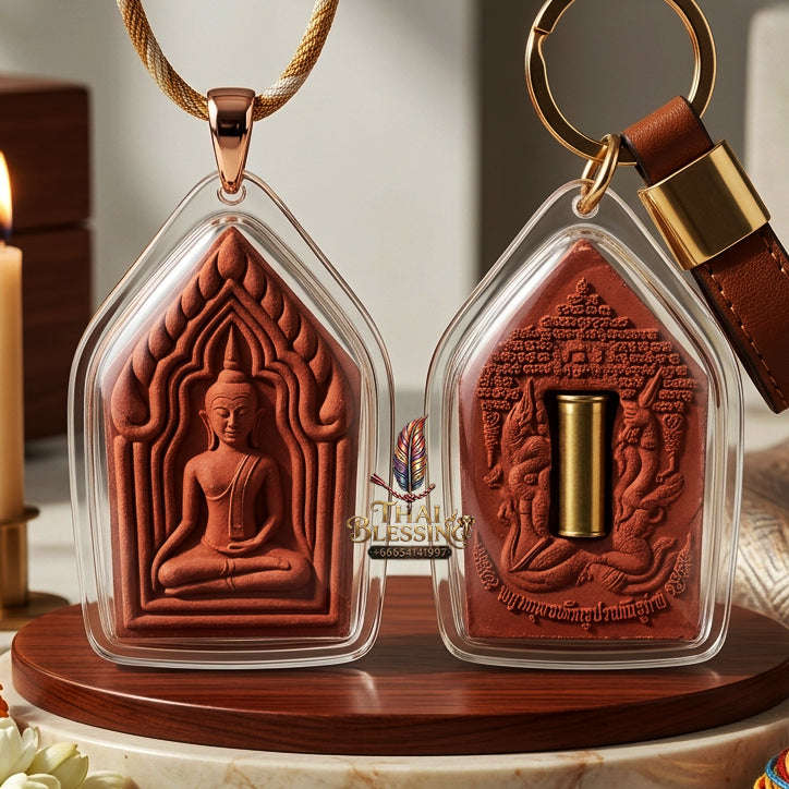✨ [The Sovereign of Unstoppable Mastery: The 2012 Master-Edition] Sacred "Khun Phaen Khaen-On" (The Supple-Armed Warrior) – Back-Inlaid with Sacred Bullet Casing – Master-Blessed by Phra Kru Noi, Wat Chai Mongkhon, Suphan Buri (2012/2555) Thai