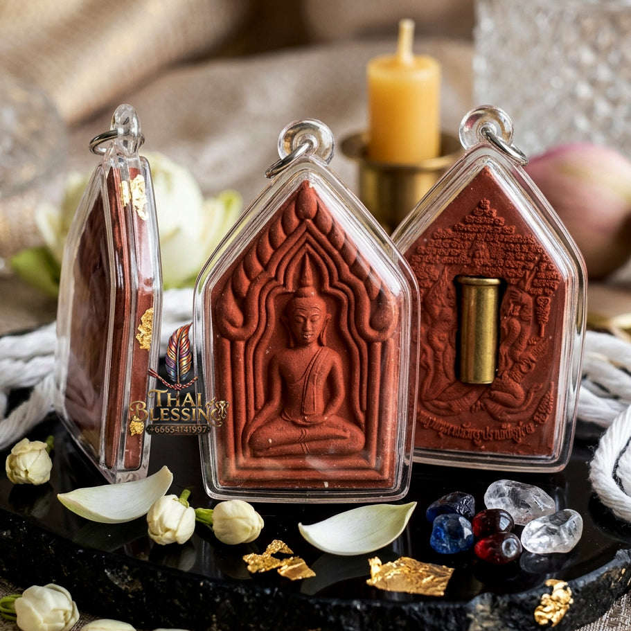 ✨ [The Sovereign of Unstoppable Mastery: The 2012 Master-Edition] Sacred "Khun Phaen Khaen-On" (The Supple-Armed Warrior) – Back-Inlaid with Sacred Bullet Casing – Master-Blessed by Phra Kru Noi, Wat Chai Mongkhon, Suphan Buri (2012/2555) Thai