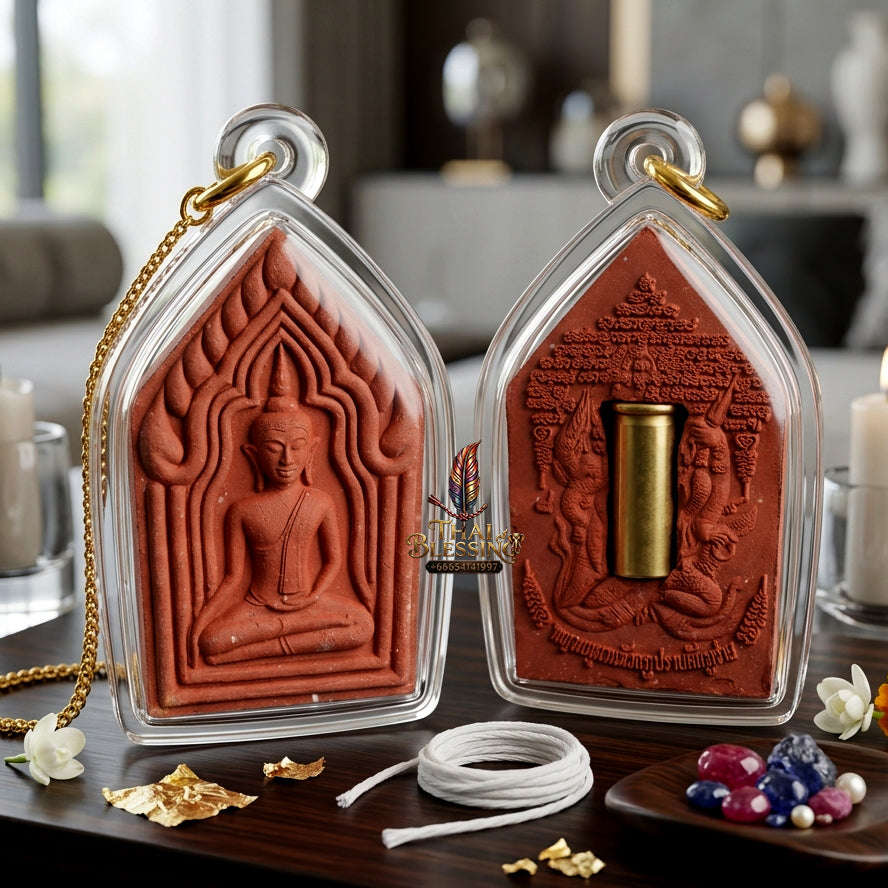 ✨ [The Sovereign of Unstoppable Mastery: The 2012 Master-Edition] Sacred "Khun Phaen Khaen-On" (The Supple-Armed Warrior) – Back-Inlaid with Sacred Bullet Casing – Master-Blessed by Phra Kru Noi, Wat Chai Mongkhon, Suphan Buri (2012/2555) Thai