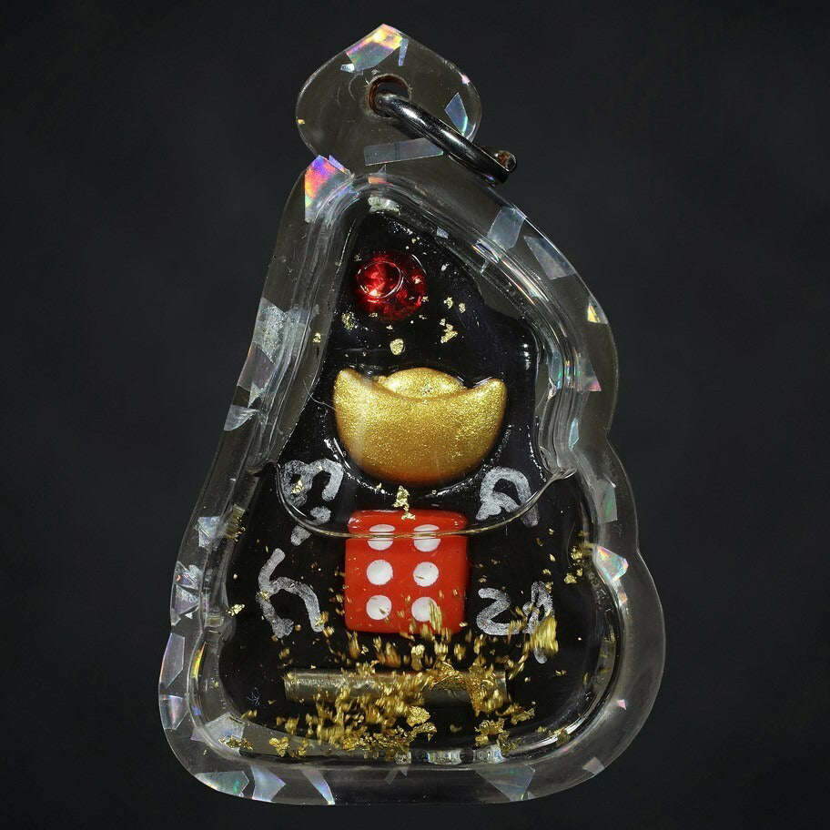 ✨ The Sovereign Phor Ngur "Nuea Duang" Destiny-Master: Authentic Phra Arjan Pom Khmer-Lanna Sacred Black Charm Talisman Infused with Primordial Attraction Oil for Infinite Lust, Luck, and Unstoppable Success