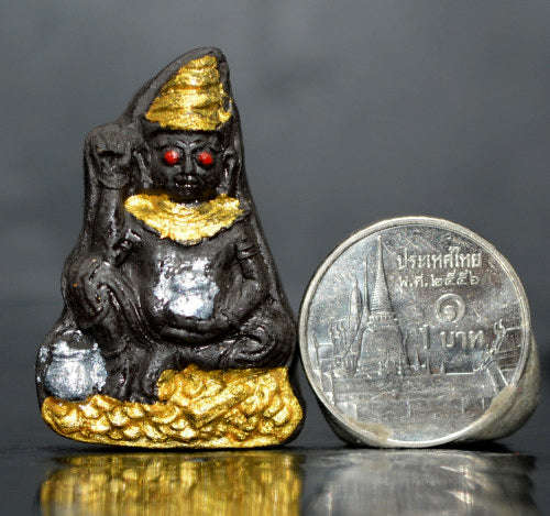 ✨ The Sovereign Phor Ngur "Nuea Duang" Destiny-Master: Authentic Phra Arjan Pom Khmer-Lanna Sacred Black Charm Talisman Infused with Primordial Attraction Oil for Infinite Lust, Luck, and Unstoppable Success