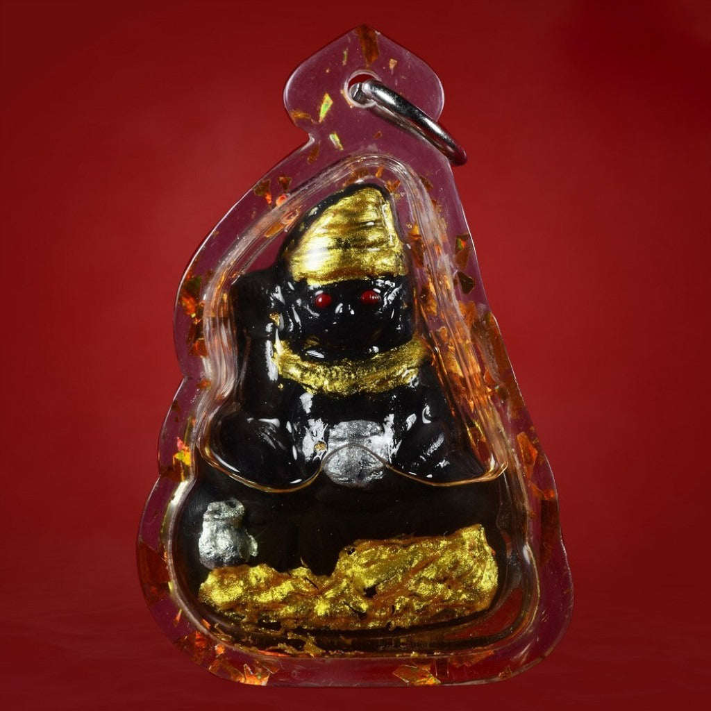 ✨ The Sovereign Phor Ngur "Nuea Duang" Destiny-Master: Authentic Phra Arjan Pom Khmer-Lanna Sacred Black Charm Talisman Infused with Primordial Attraction Oil for Infinite Lust, Luck, and Unstoppable Success
