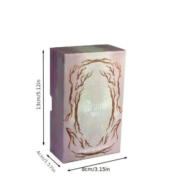 The Star Seeker Tarot Deck – 79 Exquisite Cards with Paper Manual, Compact 12 x 7 cm Card Game for Self-Reflection