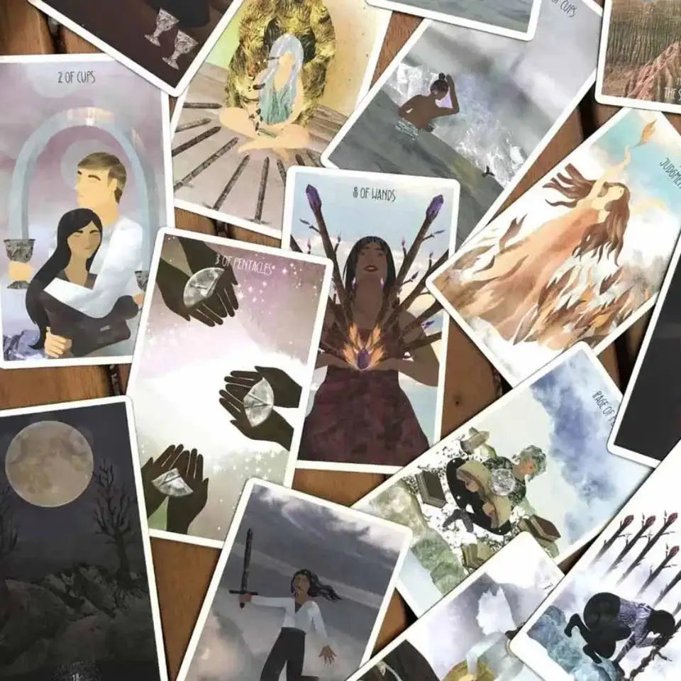 The Star Seeker Tarot Deck – 79 Exquisite Cards with Paper Manual, Compact 12 x 7 cm Card Game for Self-Reflection