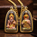 💥 THE STUNNING HAND-PAINTED METAL MASTERPIECE OF FEROCIOUS HERMIT SEDUCTION & WEALTH: THE ACHAN INTHEP PU CHAO SAMING PHRAI (THONG THIP PAINTED EDITION)! Thai Blessing Co By RURUECHA