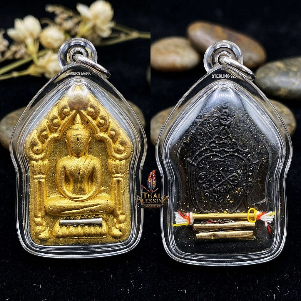 💥 THE STUNNING PURPLE-HERB MASTERPIECE OF PHRAI-KUMAR WEALTH & GOLDEN-BRUSH EMBELLISHMENT: THE PHRA ACHAN AMNAZ MAHAVERO KHUN PHAEN PHRAI KUMAR (GOLD-PAINTED PURPLE HERB EDITION)! Thai Blessing Co By RURUECHA