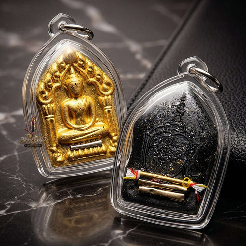 💥 THE STUNNING PURPLE-HERB MASTERPIECE OF PHRAI-KUMAR WEALTH & GOLDEN-BRUSH EMBELLISHMENT: THE PHRA ACHAN AMNAZ MAHAVERO KHUN PHAEN PHRAI KUMAR (GOLD-PAINTED PURPLE HERB EDITION)! Thai Blessing Co By RURUECHA