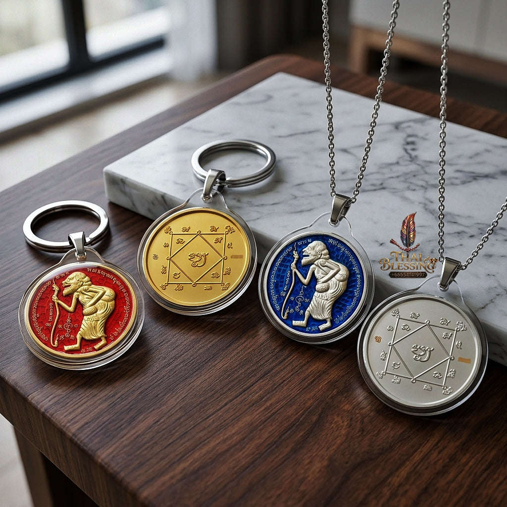 💥 THE STUNNING SILVER-PLATED MASTERPIECE OF ULTIMATE TREASURY WEALTH: THE LUANG PHO JON RAM RUAY MAHA SETTHI MI SAP CHU CHOK MEDAL (SILVER-PLATED EDITION)! Thai Blessing Co By RURUECHA