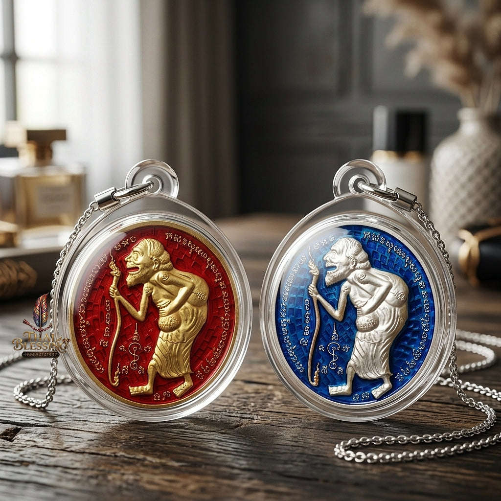 💥 THE STUNNING SILVER-PLATED MASTERPIECE OF ULTIMATE TREASURY WEALTH: THE LUANG PHO JON RAM RUAY MAHA SETTHI MI SAP CHU CHOK MEDAL (SILVER-PLATED EDITION)! Thai Blessing Co By RURUECHA