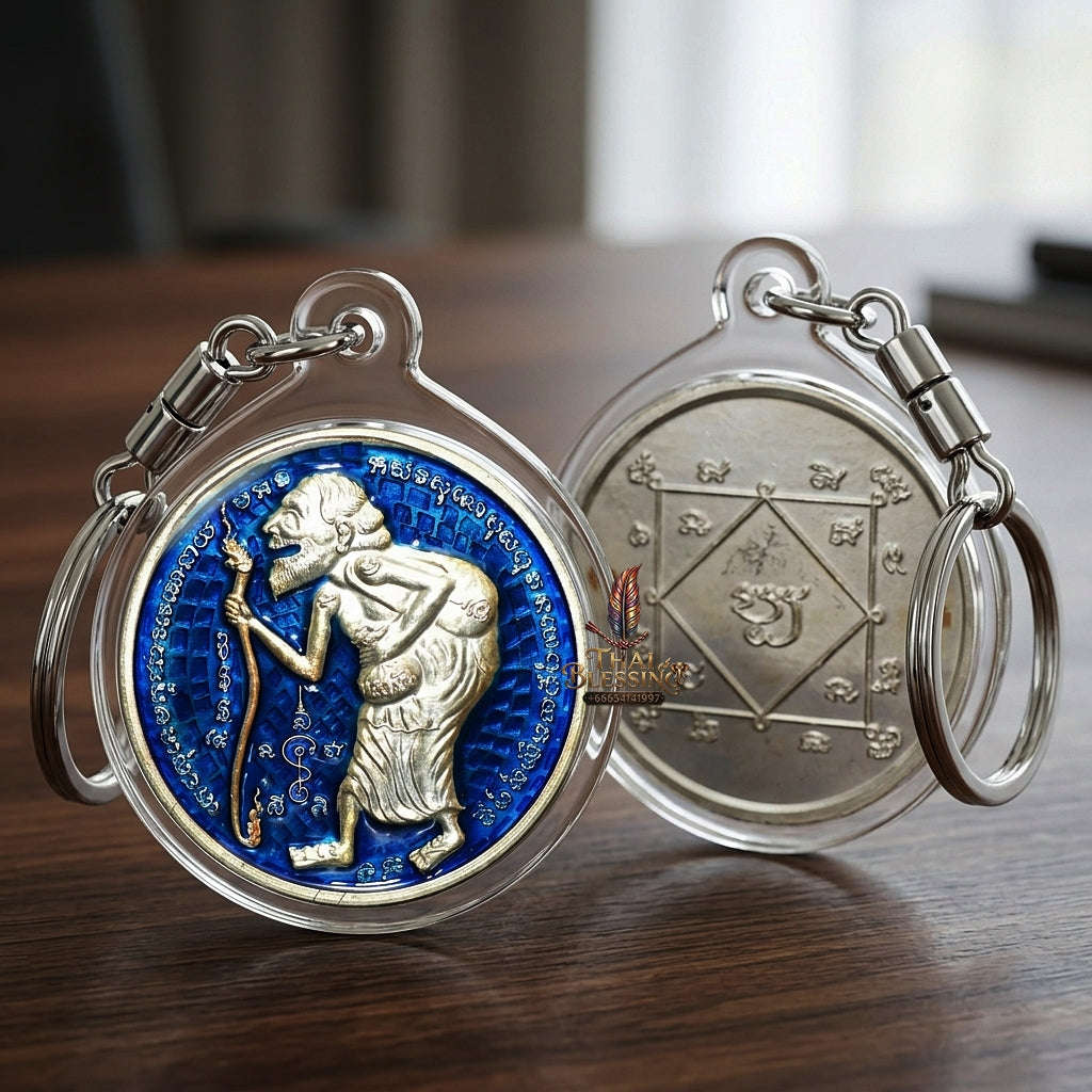 💥 THE STUNNING SILVER-PLATED MASTERPIECE OF ULTIMATE TREASURY WEALTH: THE LUANG PHO JON RAM RUAY MAHA SETTHI MI SAP CHU CHOK MEDAL (SILVER-PLATED EDITION)! Thai Blessing Co By RURUECHA