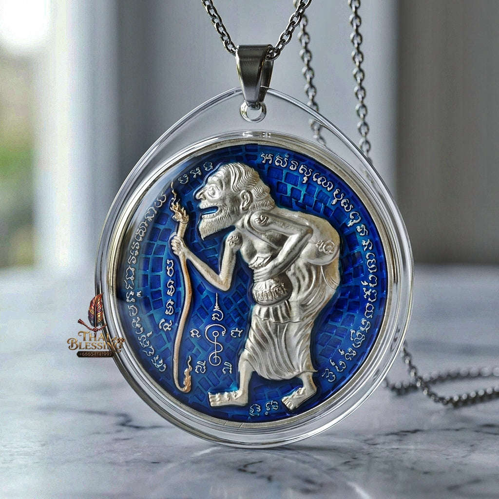 💥 THE STUNNING SILVER-PLATED MASTERPIECE OF ULTIMATE TREASURY WEALTH: THE LUANG PHO JON RAM RUAY MAHA SETTHI MI SAP CHU CHOK MEDAL (SILVER-PLATED EDITION)! Thai Blessing Co By RURUECHA