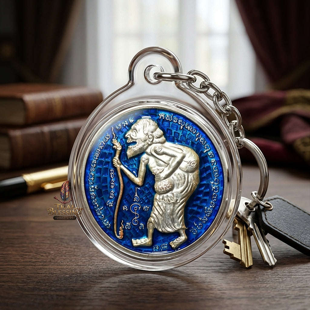 💥 THE STUNNING SILVER-PLATED MASTERPIECE OF ULTIMATE TREASURY WEALTH: THE LUANG PHO JON RAM RUAY MAHA SETTHI MI SAP CHU CHOK MEDAL (SILVER-PLATED EDITION)! Thai Blessing Co By RURUECHA