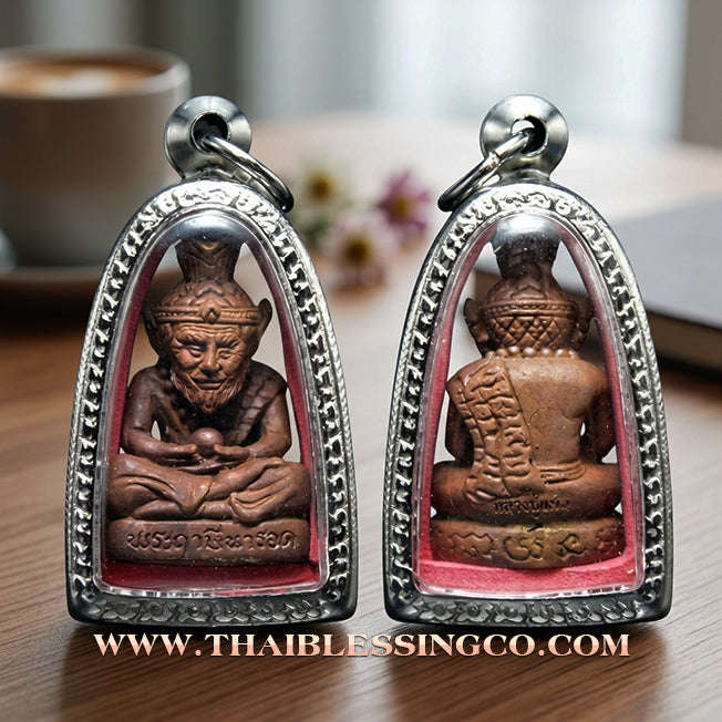 ✨ 🧘‍♂️ The Supreme Grandmaster: Sacred Copper Alchemy Ruesi Narot Amulet by Luang Pu Maen (2024 Edition) – The Ultimate Source of Infinite Wisdom, Charismatic Wealth, and Invincible Protection 🧘‍♂️ ✨