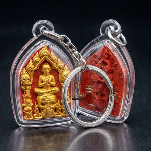 💥 THE SUPREME ISAN NECROMANTIC MASTERPIECE OF GHOST-PHRAI ALLURE & GOLDEN-FACE SOVEREIGNTY: THE LUANG PU VIANG WAT SAWANG NHONG CHAD KHUN PHAEN PHONG PHRA PHON GANG PHUT NHA THONG (RED HERB EDITION, BE 2559)! Thai Blessing Co By RURUECHA