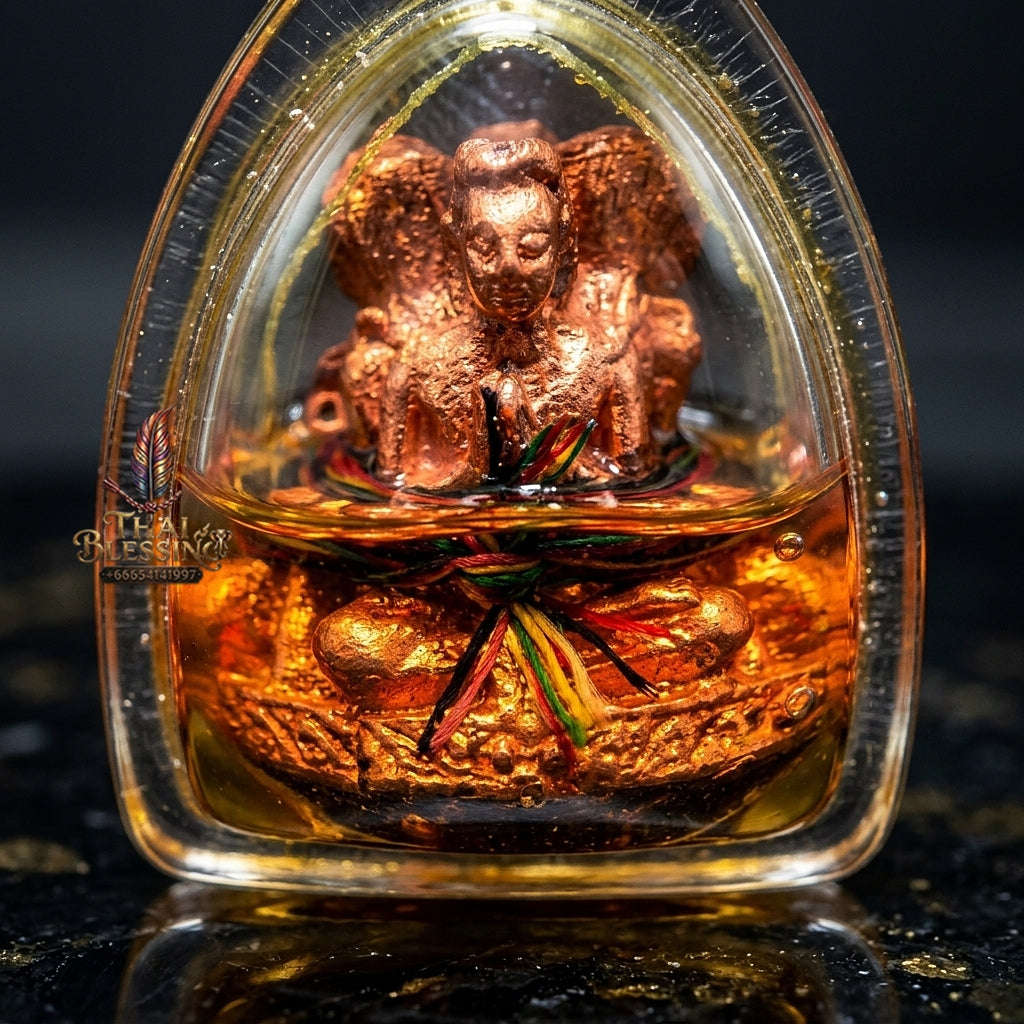 💥 THE SUPREME MASTER-GRADE DUAL-SPIRIT SEDUCTION PENDANT: THE KRU BA DHECH ONG KRU PHRAI SAWAT!  Sacred "Khun Phaen Phrai Sawat Phrai Song Nang Ong Kru Thai Blessing Co By RURUECHA