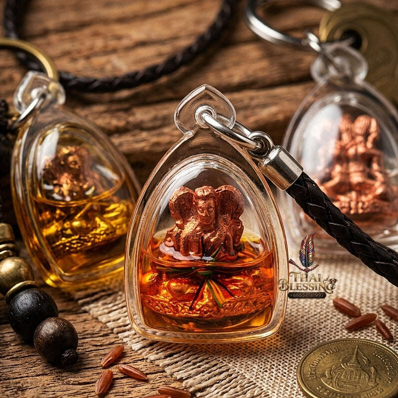 💥 THE SUPREME MASTER-GRADE DUAL-SPIRIT SEDUCTION PENDANT: THE KRU BA DHECH ONG KRU PHRAI SAWAT!  Sacred "Khun Phaen Phrai Sawat Phrai Song Nang Ong Kru Thai Blessing Co By RURUECHA