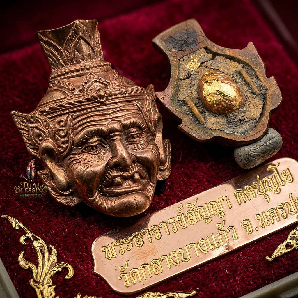 💥 THE SUPREME MASTERPIECE OF DIVINE HERMIT SOVEREIGNTY & WAT KLANG BANG KHAU ALCHEMY: THE PHRA ACHAN SANYA PHRA RUEASI NAROD (JINDAMANI BEGIA EDITION)! Thai Blessing Co By RURUECHA