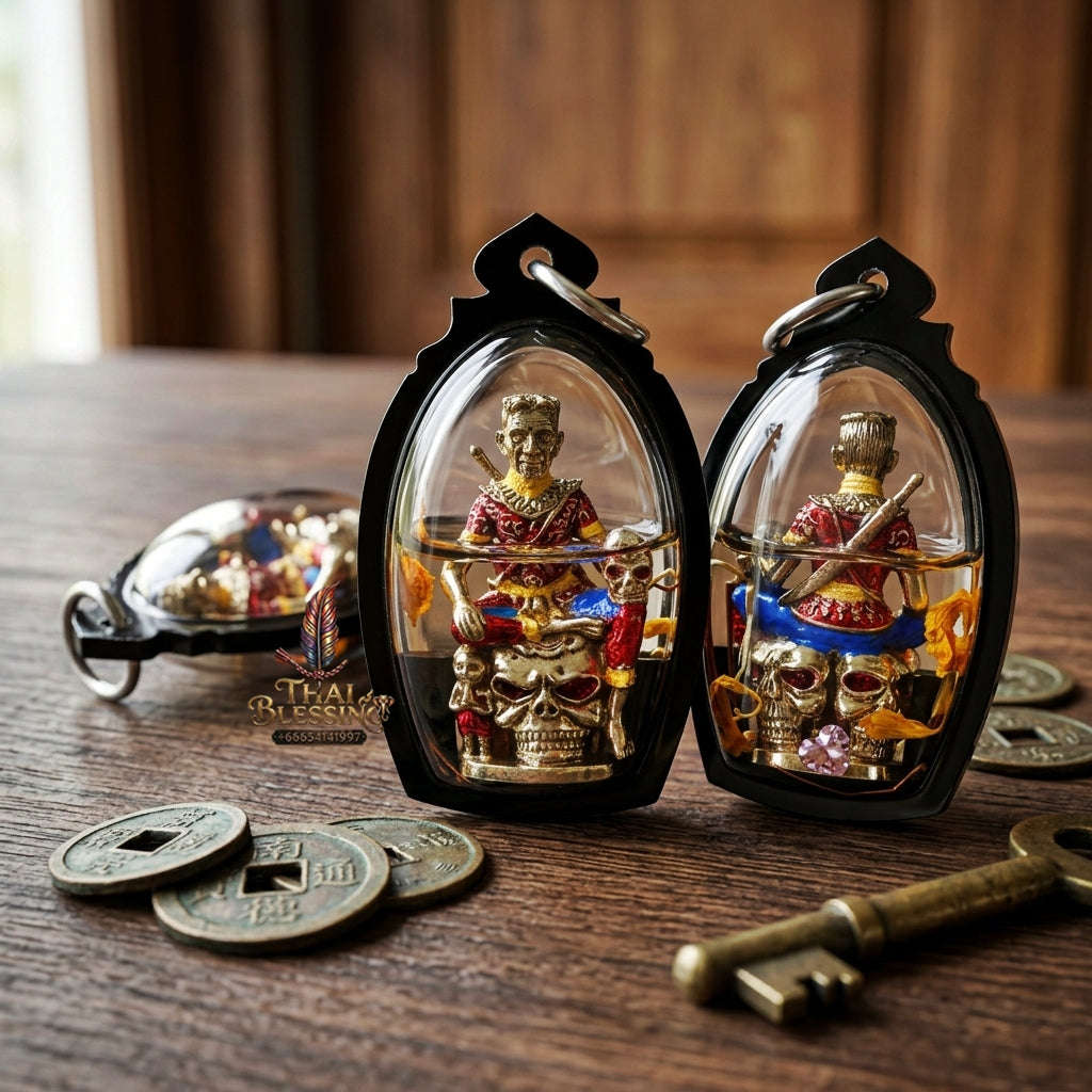 💥 THE SUPREME MASTERPIECE OF MONUMENTAL WEALTH & NECROMANTIC SOVEREIGNTY: THE MAHA CHANUAN PRAI KUMAN KHUN PHAEN!  Sacred "Khun Phaen Prai Kuman (Master-Grade Necromantic Khun Phaen) Thai Blessing Co By RURUECHA