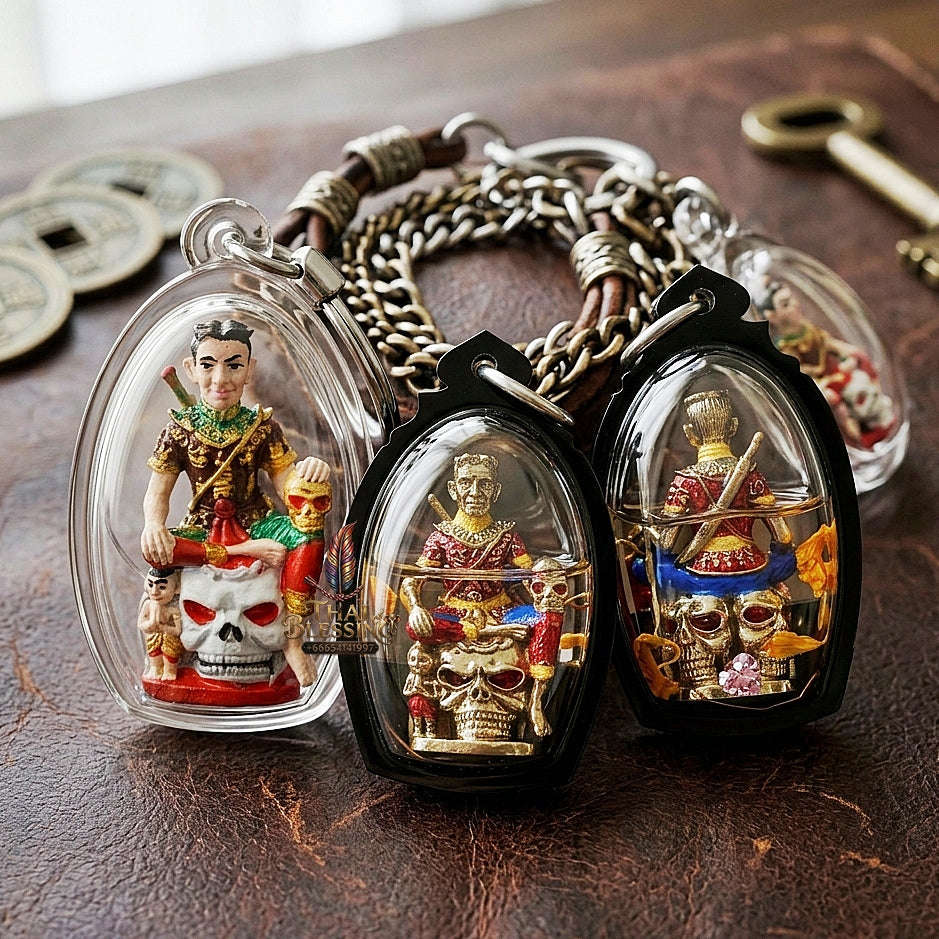 💥 THE SUPREME MASTERPIECE OF MONUMENTAL WEALTH & NECROMANTIC SOVEREIGNTY: THE MAHA CHANUAN PRAI KUMAN KHUN PHAEN!  Sacred "Khun Phaen Prai Kuman (Master-Grade Necromantic Khun Phaen) Thai Blessing Co By RURUECHA