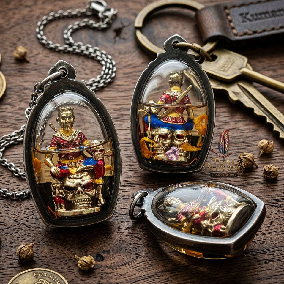 💥 THE SUPREME MASTERPIECE OF MONUMENTAL WEALTH & NECROMANTIC SOVEREIGNTY: THE MAHA CHANUAN PRAI KUMAN KHUN PHAEN!  Sacred "Khun Phaen Prai Kuman (Master-Grade Necromantic Khun Phaen) Thai Blessing Co By RURUECHA