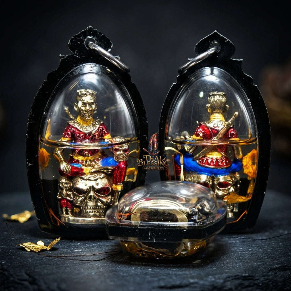 💥 THE SUPREME MASTERPIECE OF MONUMENTAL WEALTH & NECROMANTIC SOVEREIGNTY: THE MAHA CHANUAN PRAI KUMAN KHUN PHAEN!  Sacred "Khun Phaen Prai Kuman (Master-Grade Necromantic Khun Phaen) Thai Blessing Co By RURUECHA