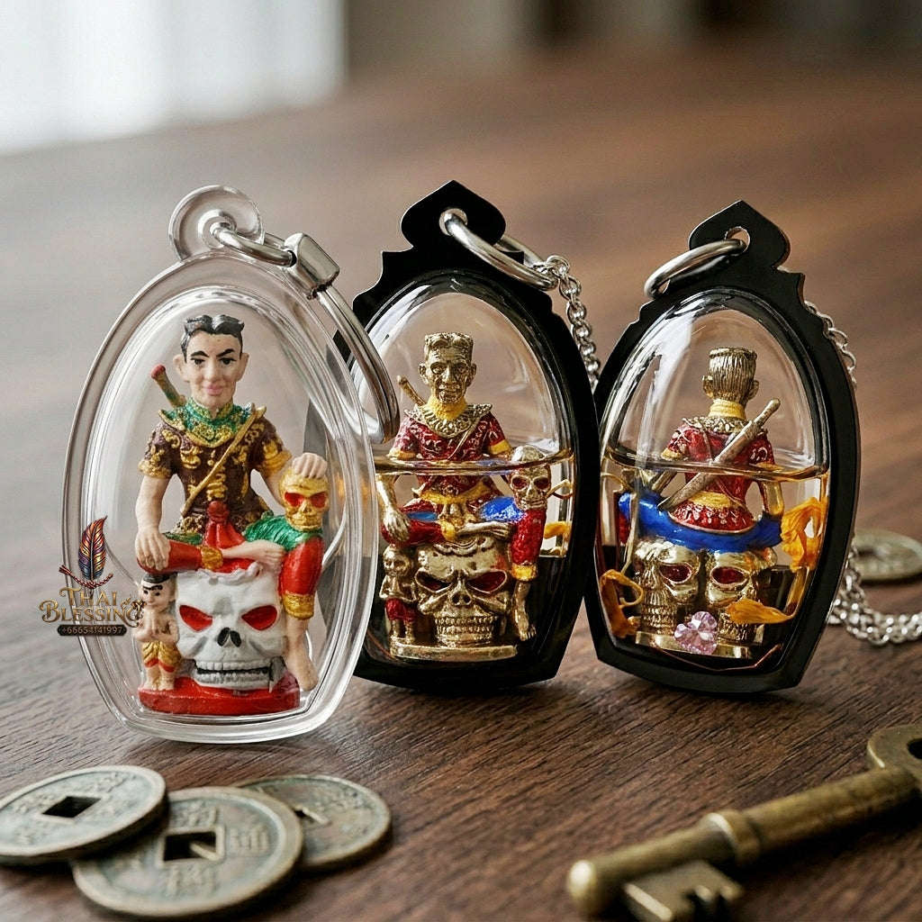 💥 THE SUPREME MASTERPIECE OF MONUMENTAL WEALTH & NECROMANTIC SOVEREIGNTY: THE MAHA CHANUAN PRAI KUMAN KHUN PHAEN!  Sacred "Khun Phaen Prai Kuman (Master-Grade Necromantic Khun Phaen) Thai Blessing Co By RURUECHA