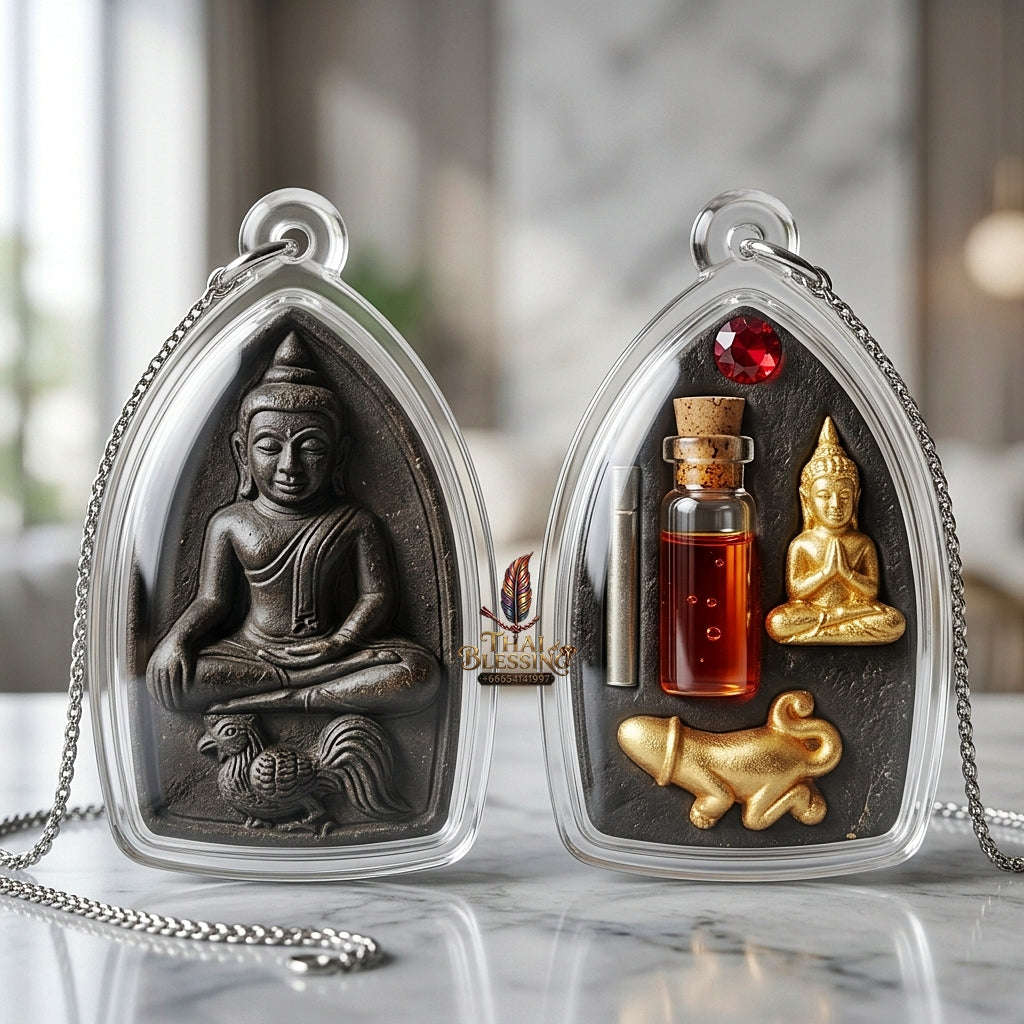 💥 THE SUPREME MASTERPIECE OF NECROMANTIC ENTHRALLMENT: THE KHRU BA BAENG MAHA HLONG SUD RAK SAEN SANEHA (OCCULT POWDER EDITION)!  Sacred "Khun Phaen Maha Hlong – Sud Rak Saen Saneh Edition Thai Blessing Co By RURUECHA