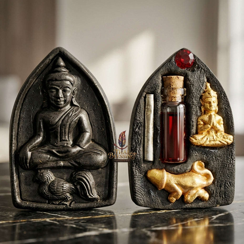 💥 THE SUPREME MASTERPIECE OF NECROMANTIC ENTHRALLMENT: THE KHRU BA BAENG MAHA HLONG SUD RAK SAEN SANEHA (OCCULT POWDER EDITION)!  Sacred "Khun Phaen Maha Hlong – Sud Rak Saen Saneh Edition Thai Blessing Co By RURUECHA
