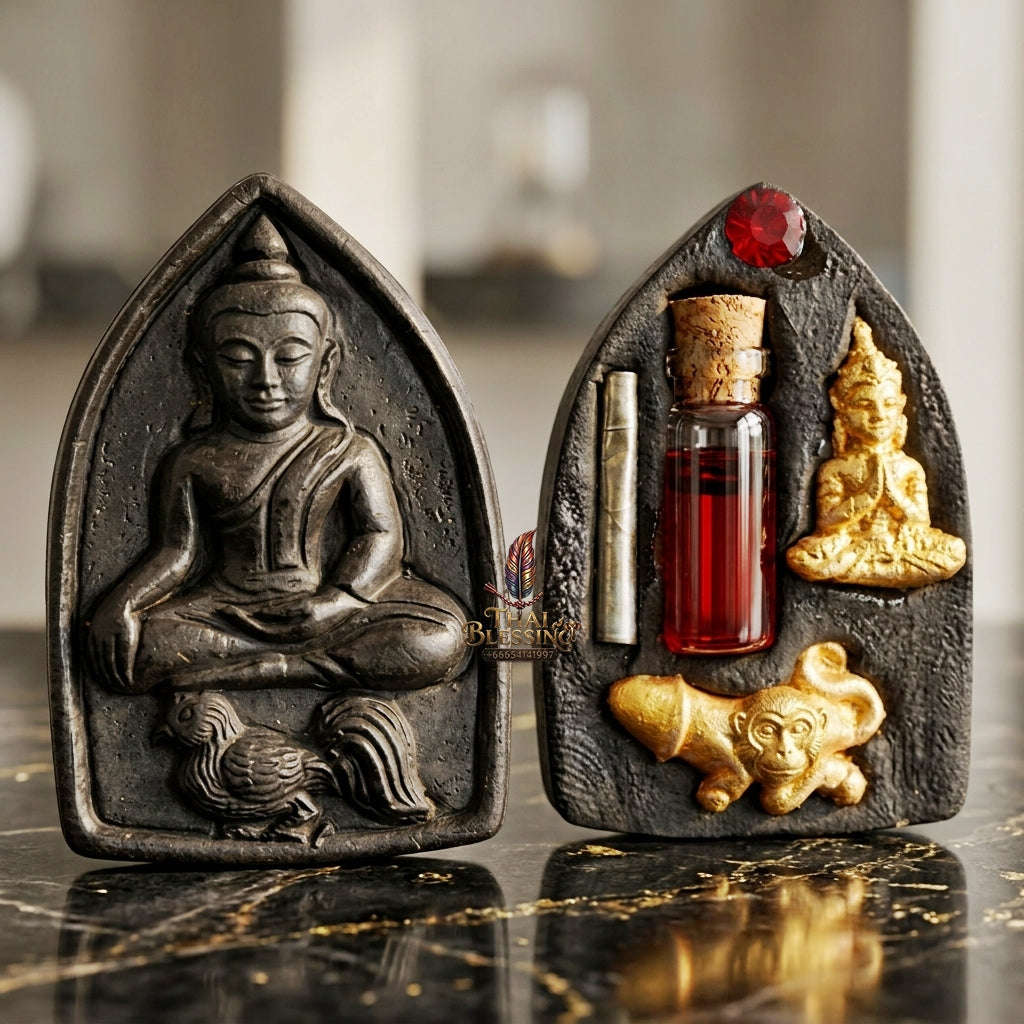 💥 THE SUPREME MASTERPIECE OF NECROMANTIC ENTHRALLMENT: THE KHRU BA BAENG MAHA HLONG SUD RAK SAEN SANEHA (OCCULT POWDER EDITION)!  Sacred "Khun Phaen Maha Hlong – Sud Rak Saen Saneh Edition Thai Blessing Co By RURUECHA