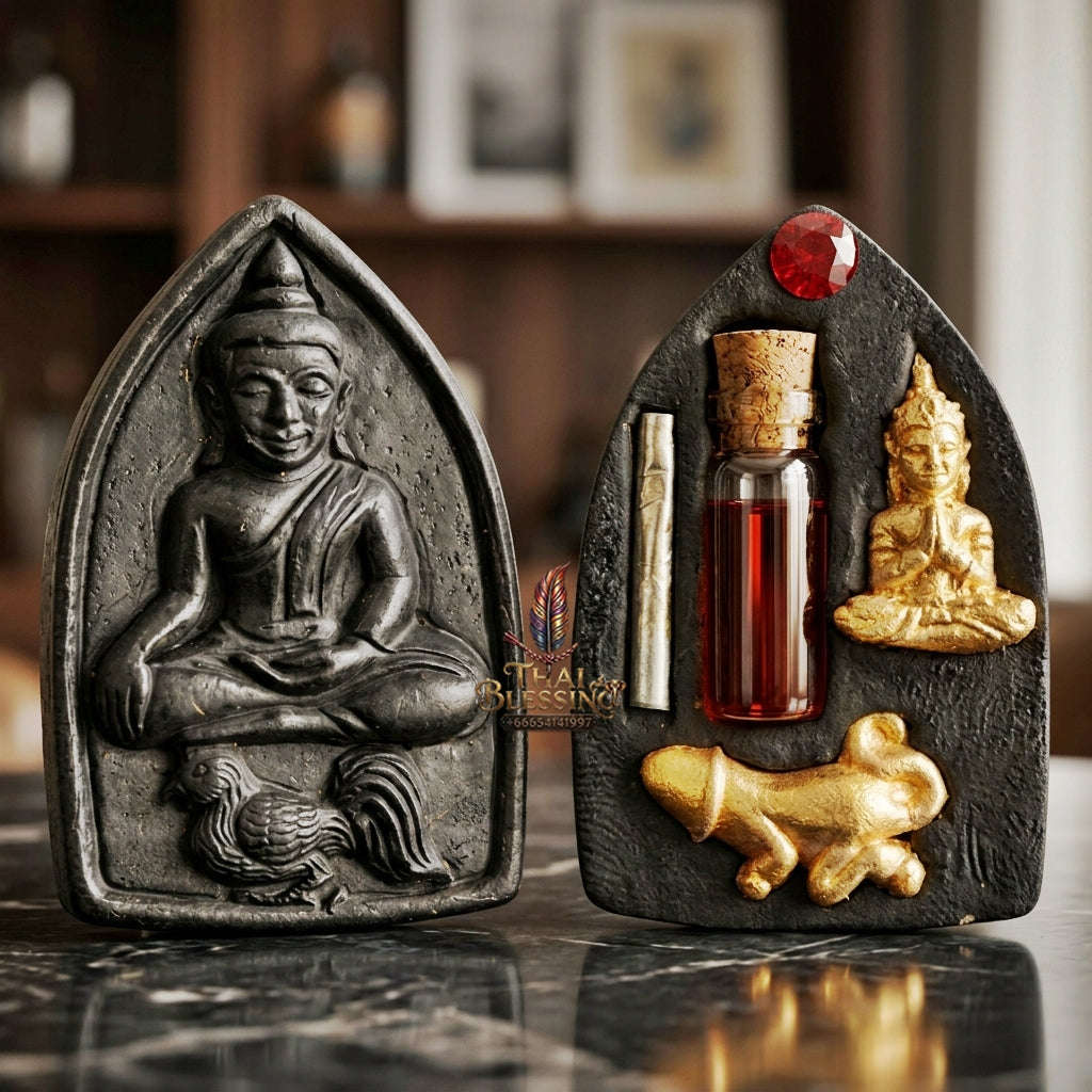 💥 THE SUPREME MASTERPIECE OF NECROMANTIC ENTHRALLMENT: THE KHRU BA BAENG MAHA HLONG SUD RAK SAEN SANEHA (OCCULT POWDER EDITION)!  Sacred "Khun Phaen Maha Hlong – Sud Rak Saen Saneh Edition Thai Blessing Co By RURUECHA