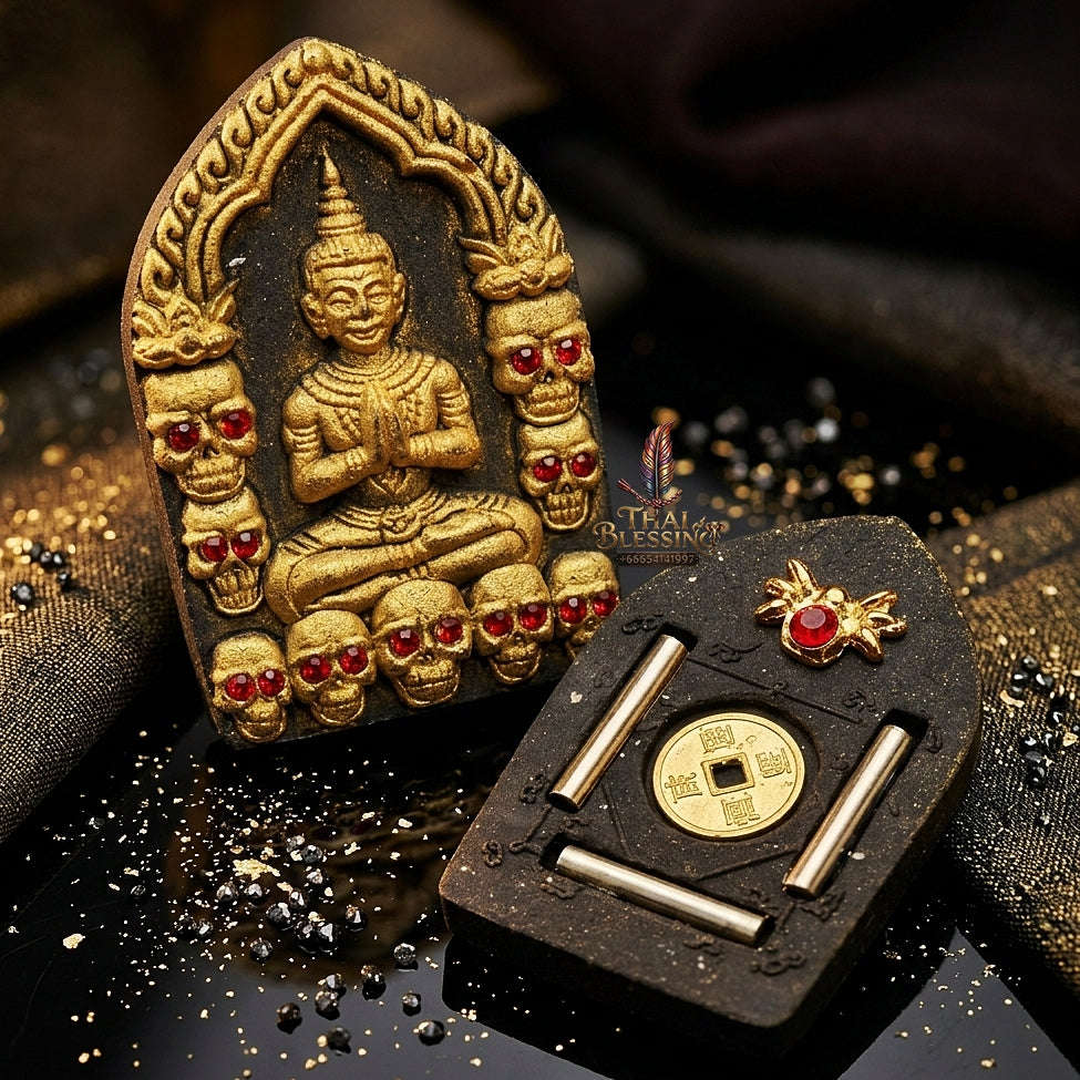 💥 THE SUPREME MILLIONAIRE'S WEALTH MASTERPIECE: THE LUANG PHO KLOM MAHA LAF NGERN LAN KHUN PHAEN!  Sacred "Khun Phaen Phrai Thong Riak Sap Krasip Choke Thai Blessing Co By RURUECHA