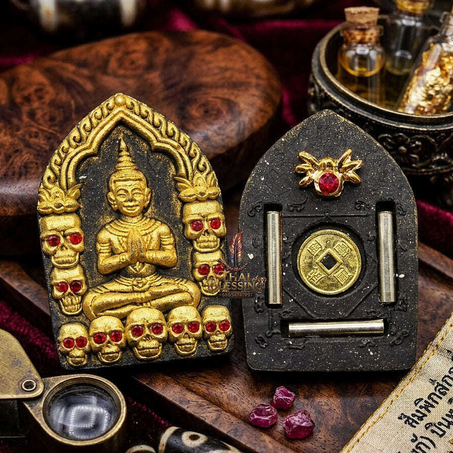 💥 THE SUPREME MILLIONAIRE'S WEALTH MASTERPIECE: THE LUANG PHO KLOM MAHA LAF NGERN LAN KHUN PHAEN!  Sacred "Khun Phaen Phrai Thong Riak Sap Krasip Choke Thai Blessing Co By RURUECHA