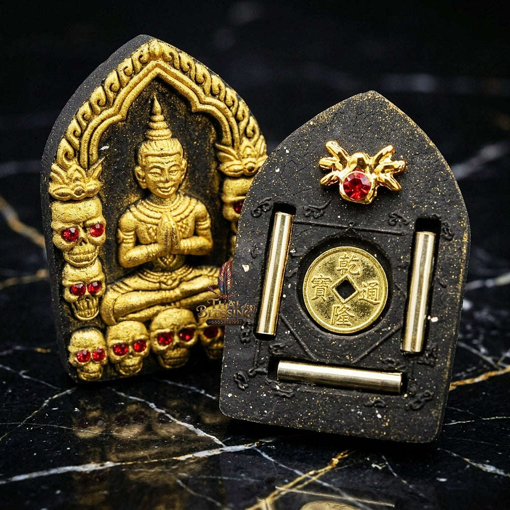 💥 THE SUPREME MILLIONAIRE'S WEALTH MASTERPIECE: THE LUANG PHO KLOM MAHA LAF NGERN LAN KHUN PHAEN!  Sacred "Khun Phaen Phrai Thong Riak Sap Krasip Choke Thai Blessing Co By RURUECHA
