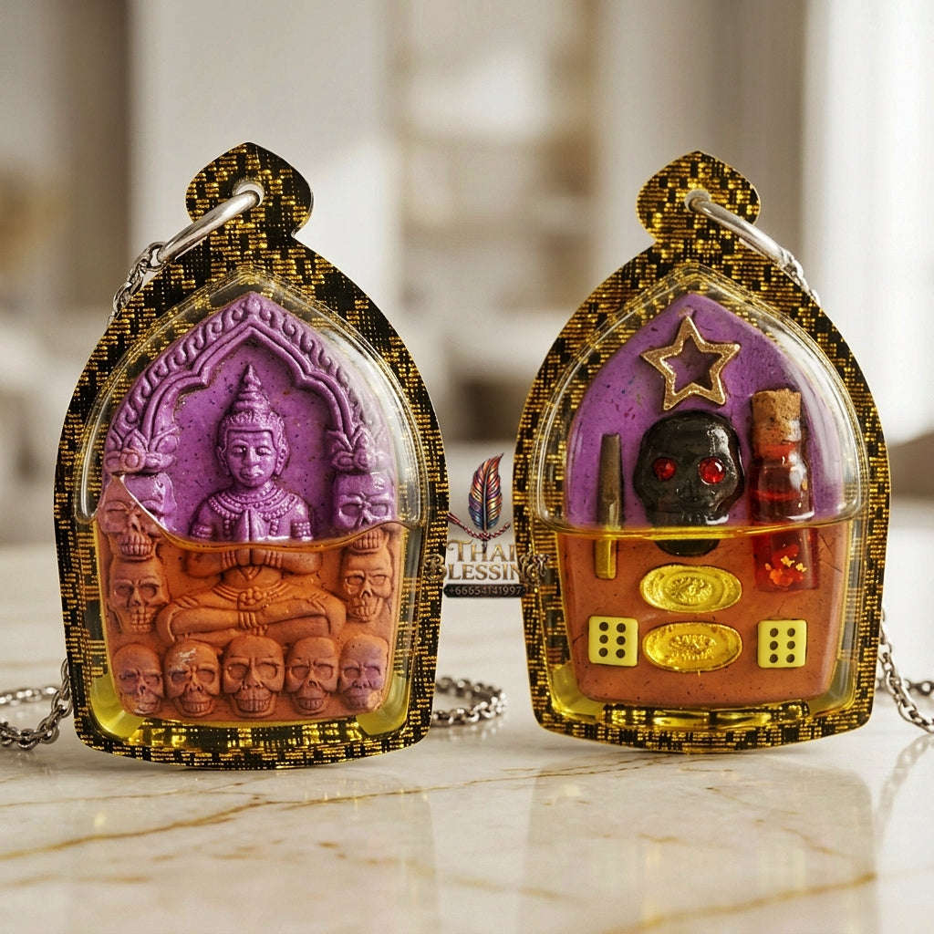 💥 THE SUPREME PURPLE CUPID LOVE-SPELL MASTERPIECE: THE LUANG PHO KLOM MON KAMTHEP KHUN PHAEN!  Sacred "Khun Phaen Phrai Thong Riak Sap Krasip Choke Thai Blessing Co By RURUECHA