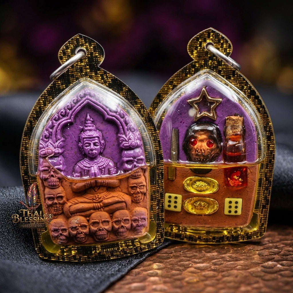💥 THE SUPREME PURPLE CUPID LOVE-SPELL MASTERPIECE: THE LUANG PHO KLOM MON KAMTHEP KHUN PHAEN!  Sacred "Khun Phaen Phrai Thong Riak Sap Krasip Choke Thai Blessing Co By RURUECHA
