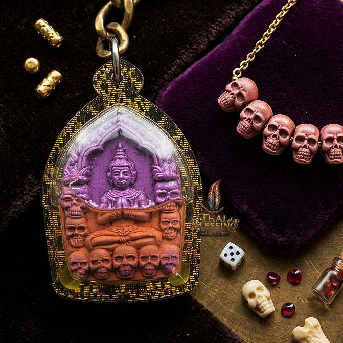 💥 THE SUPREME PURPLE CUPID LOVE-SPELL MASTERPIECE: THE LUANG PHO KLOM MON KAMTHEP KHUN PHAEN!  Sacred "Khun Phaen Phrai Thong Riak Sap Krasip Choke Thai Blessing Co By RURUECHA