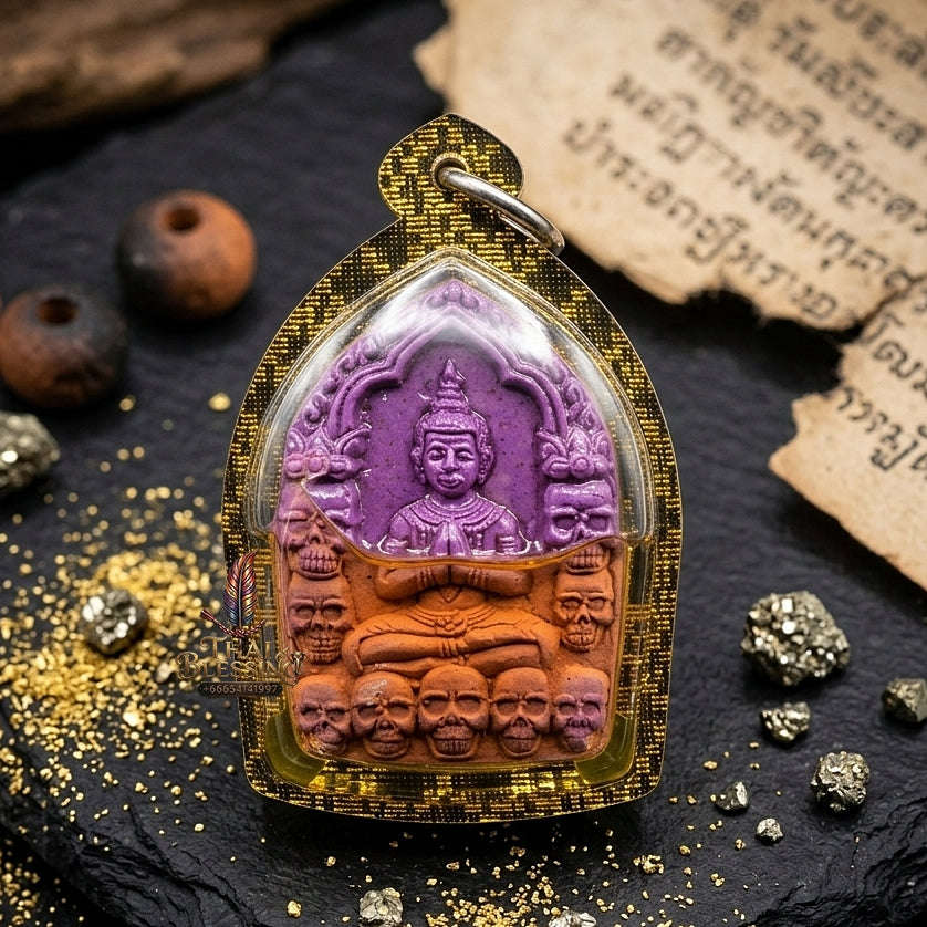 💥 THE SUPREME PURPLE CUPID LOVE-SPELL MASTERPIECE: THE LUANG PHO KLOM MON KAMTHEP KHUN PHAEN!  Sacred "Khun Phaen Phrai Thong Riak Sap Krasip Choke Thai Blessing Co By RURUECHA