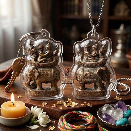 ✨ [The Supreme Sovereign of Absolute Allure & Unbroken Love] Sacred "Khun Inn Kamlang 7 Chang San" (Khun Inn with the Power of 7 Elephants) – Ultra-Rare "Tipa Loha" (Alchemical Alloy) Thai Blessing Co By RURUECHA