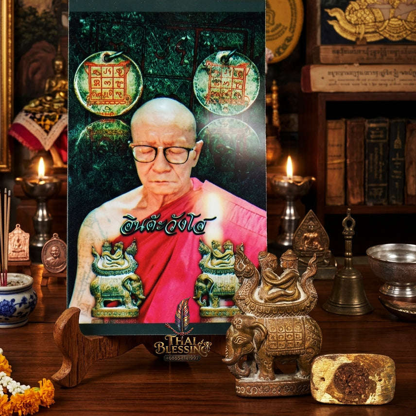 ✨ [The Supreme Sovereign of Absolute Allure & Unbroken Love] Sacred "Khun Inn Kamlang 7 Chang San" (Khun Inn with the Power of 7 Elephants) – Ultra-Rare "Tipa Loha" (Alchemical Alloy) Thai Blessing Co By RURUECHA