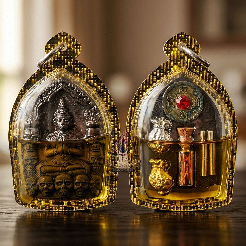 💥 THE SUPREME WHISPERING FORTUNE MASTERPIECE: THE LUANG PHO KLOM MAHA BHUT PHRAI THONG KHUN PHAEN!  Sacred "Khun Phaen Phrai Thong Riak Sap Krasip Choke Thai Blessing Co By RURUECHA
