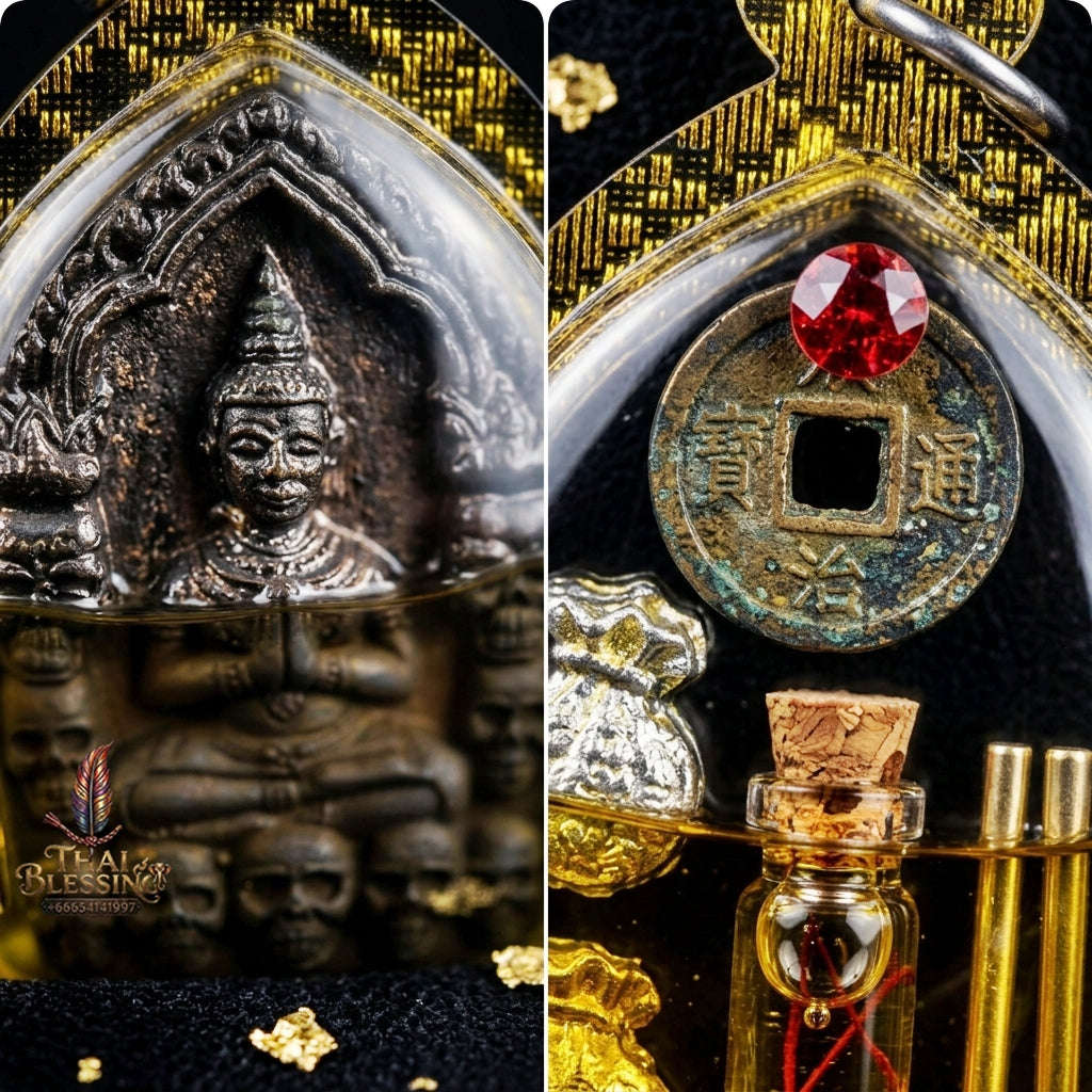 💥 THE SUPREME WHISPERING FORTUNE MASTERPIECE: THE LUANG PHO KLOM MAHA BHUT PHRAI THONG KHUN PHAEN!  Sacred "Khun Phaen Phrai Thong Riak Sap Krasip Choke Thai Blessing Co By RURUECHA