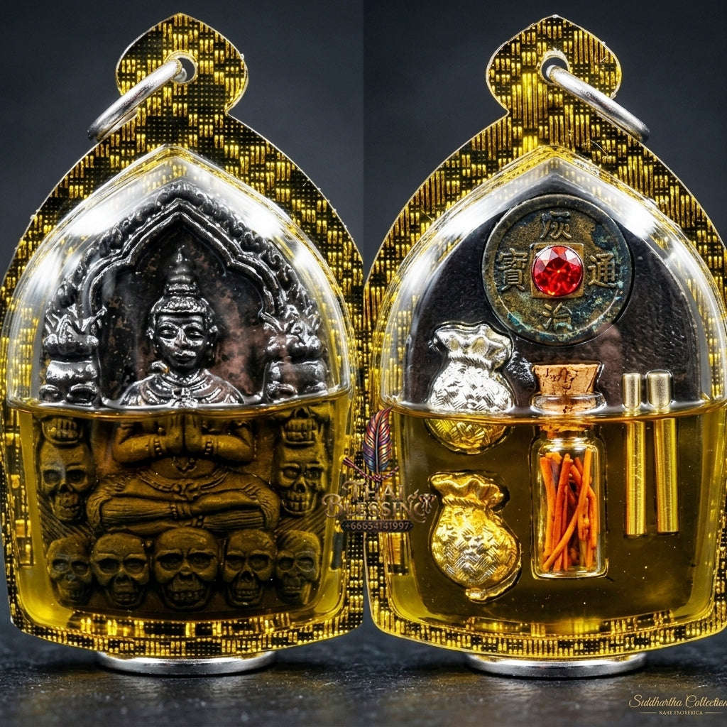 💥 THE SUPREME WHISPERING FORTUNE MASTERPIECE: THE LUANG PHO KLOM MAHA BHUT PHRAI THONG KHUN PHAEN!  Sacred "Khun Phaen Phrai Thong Riak Sap Krasip Choke Thai Blessing Co By RURUECHA