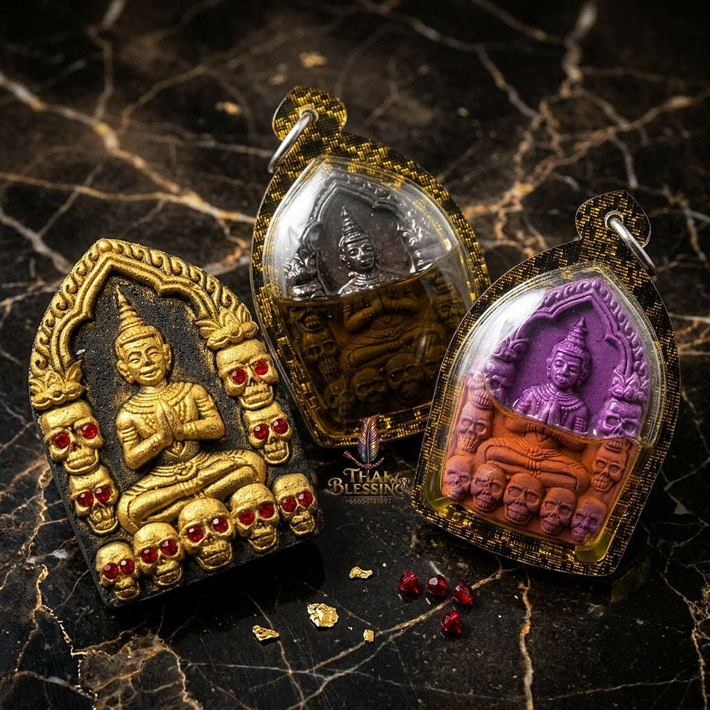 💥 THE SUPREME WHISPERING FORTUNE MASTERPIECE: THE LUANG PHO KLOM MAHA BHUT PHRAI THONG KHUN PHAEN!  Sacred "Khun Phaen Phrai Thong Riak Sap Krasip Choke Thai Blessing Co By RURUECHA