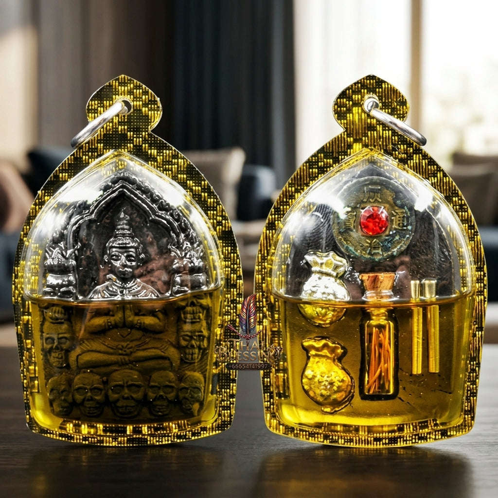 💥 THE SUPREME WHISPERING FORTUNE MASTERPIECE: THE LUANG PHO KLOM MAHA BHUT PHRAI THONG KHUN PHAEN!  Sacred "Khun Phaen Phrai Thong Riak Sap Krasip Choke Thai Blessing Co By RURUECHA