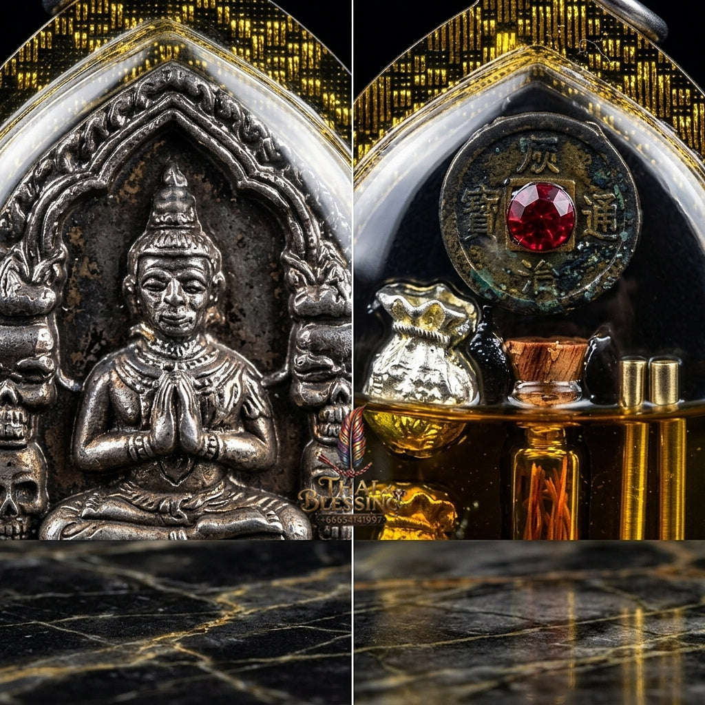 💥 THE SUPREME WHISPERING FORTUNE MASTERPIECE: THE LUANG PHO KLOM MAHA BHUT PHRAI THONG KHUN PHAEN!  Sacred "Khun Phaen Phrai Thong Riak Sap Krasip Choke Thai Blessing Co By RURUECHA