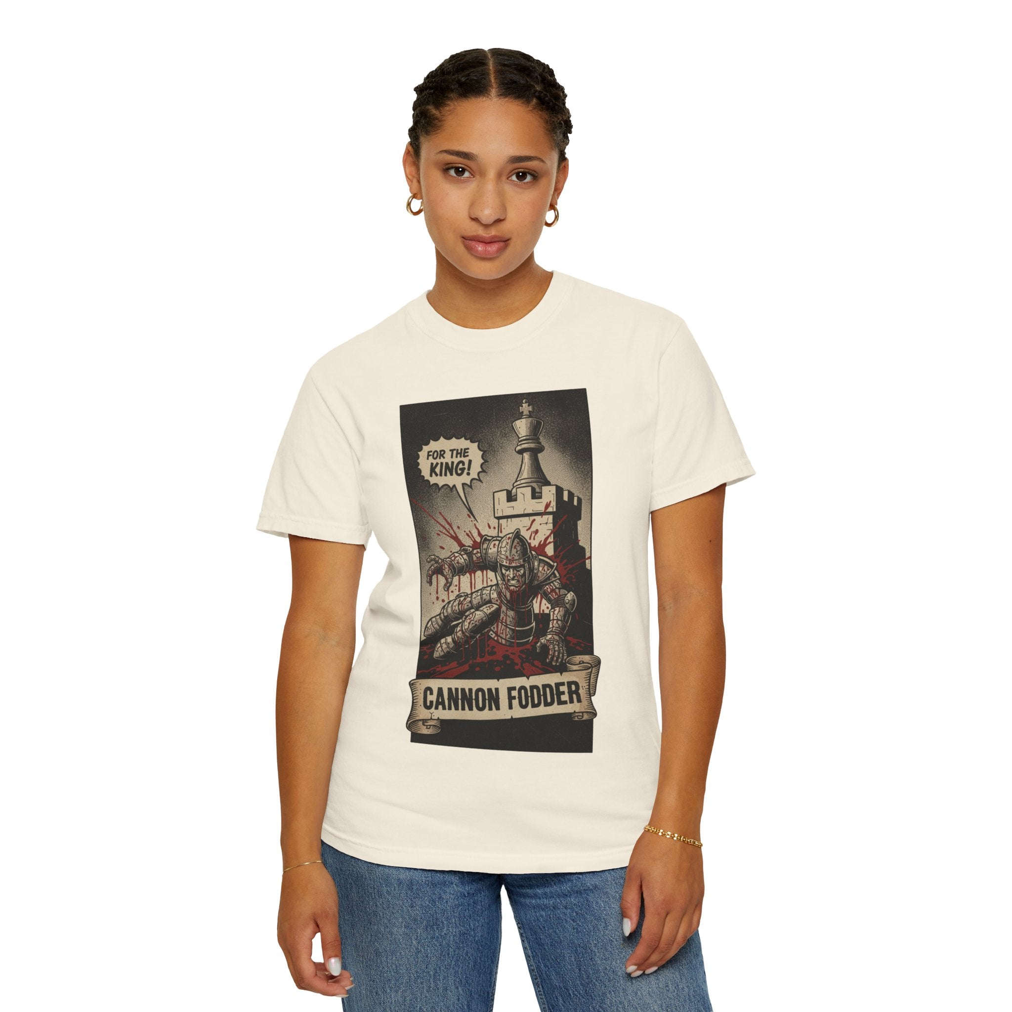 The System Is Rigged T-Shirt - Vintage Satirical Skull Graphic - Dark Humor Knight Chess Tee - Retro Propaganda Streetwear