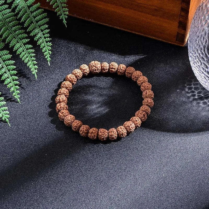 🕉️ The "Tears of Shiva" Collection: Authentic 5-Mukhi Rudraksha Knotted 108 Mala & Bracelet
