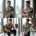 The Timeless Icon Edition Premium Men's Retro Character Graphic Shirt - High-Definition Vintage Animation Art Couples' Matching Halloween Style Hawaiian Beach Shirt, Breathable Quick-Dry Urban-Holiday Short-Sleeve Apparel Thai Blessing Co By