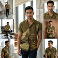 The Timeless Icon Edition Premium Men's Retro Character Graphic Shirt - High-Definition Vintage Animation Art Couples' Matching Halloween Style Hawaiian Beach Shirt, Breathable Quick-Dry Urban-Holiday Short-Sleeve Apparel Thai Blessing Co By